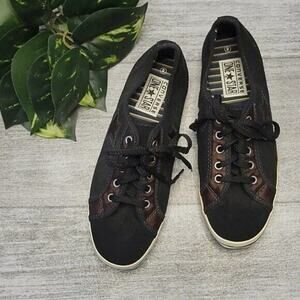 Converse Women's Black and Brown Sneakers
